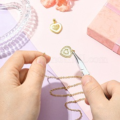 2 шт. 2 стиля подвески из натуральной ракушки с латунным паве&nbsp;KK-CJ0003-40B