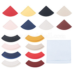 16 шт. 16 стиля закладки для книг из искусственной кожи AJEW-TA0002-23