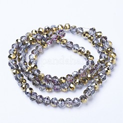 Гальванизируйте прозрачное стекло бисер нитей&nbsp;LS-EGLA-A034-T6mm-Z06