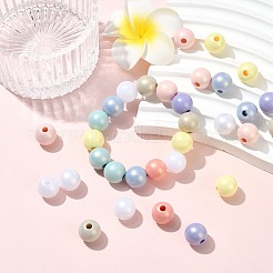 100 шт. окрашенные распылением смоляные бусины&nbsp;RESI-CJ0005-04