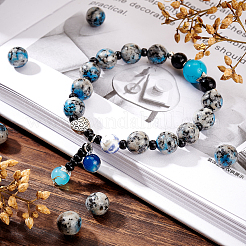 1 нить натуральный камень k2/капля азурита бусины нити&nbsp;G-BC0001-37