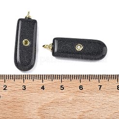 Синтетический синий авантюрин подвески&nbsp;KK-C251-01H-01