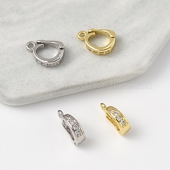 2 шт. латунные укороченные скобы для усиления из кубического циркония&nbsp;ZIRC-YW0001-29G