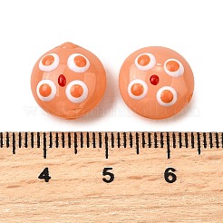 Прозрачные стеклянные эмалевые бусины&nbsp;LAMP-S079-01B