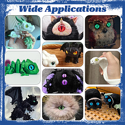 Стеклянный светящийся глаз для куклы-ремесла&nbsp;DIY-PH0030-39C