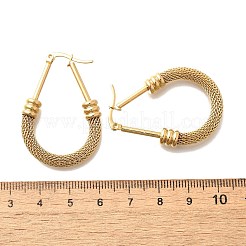 201 серьги-кольца из нержавеющей стали&nbsp;EJEW-Q026-15G-A