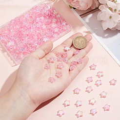 300шт экологически чистые прозрачные акриловые бусины&nbsp;OACR-SC0001-68A