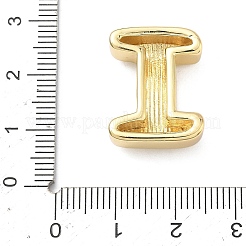 Латунные бусины с инициалами&nbsp;KK-B167-27G-01I