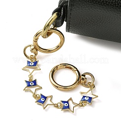 Цепи-удлинитель сумки из эмали сглаза из сплава&nbsp;AJEW-BA00132-04