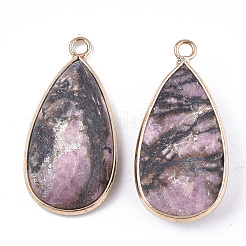 Природные подвески родонит&nbsp;G-S344-51D