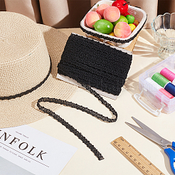 10 м полиэстеровая плетеная кружевная лента&nbsp;DIY-WH0491-45B