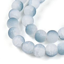 Стеклянные бусины кракле&nbsp;GLAA-N009-8mm-06