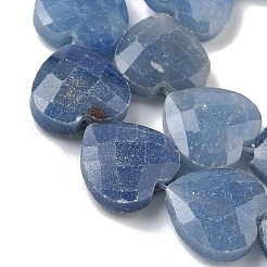 Природные голубые авантюрин бисером пряди&nbsp;G-A309-A13-01