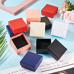 Подарочные коробки для хранения из фактурного картона с ромбами&nbsp;CON-TAC0010-03B-02