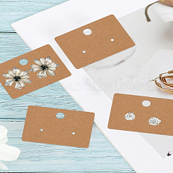 200 шт. прямоугольная бумажная серьга с отверстием для подвешивания&nbsp;CDIS-LP0001-11