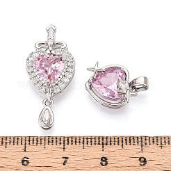 Латунные микро проложить кубического циркония подвески&nbsp;KK-T072-54P