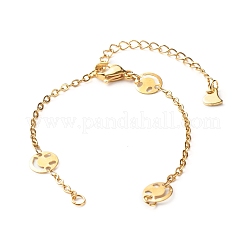 Изготовление браслетов из цепочек-улыбок из нержавеющей стали 304&nbsp;AJEW-JB01039-01