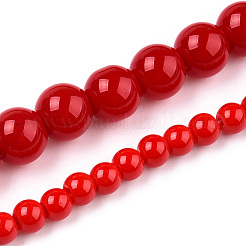 Непрозрачные сплошные цветные стеклянные бусины&nbsp;LS-GLAA-T032-P4mm-04