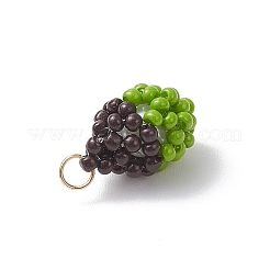 Подвески в виде желудей из стеклянных бусин&nbsp;PALLOY-MZ00957-04