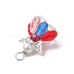 Подвески из стеклянных жемчужных бусин&nbsp;PALLOY-MZ00619-03