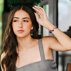 32 шт. 8 цвета 3D краска для выпечки розы алюминиевые бусины&nbsp;FIND-TA0006-14