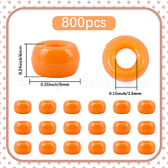 800 шт. окрашенные распылением пластиковые бусины&nbsp;KY-SP0001-56A