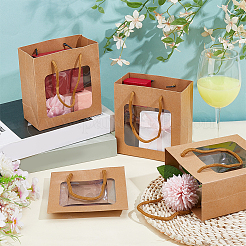 Портативные подарочные пакеты из крафт-бумаги&nbsp;ABAG-BC0001-68A