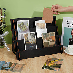 1 комплект двухъярусной собранной деревянной органайзерной стойки-держателя для витрины&nbsp;ODIS-OC0001-92