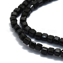Натуральный черный турмалин бисер нитей&nbsp;G-P457-B01-02D
