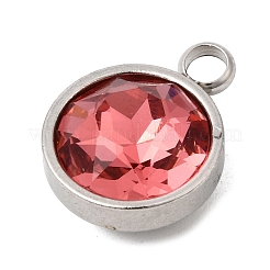 Подвески из нержавеющей стали марки 304 с изображением камня-талисмана июля.&nbsp;STAS-G082-17P-07