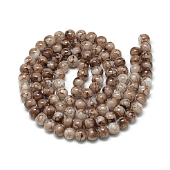 Выпечка окрашенные стеклянные бусины пряди&nbsp;LS-DGLA-S115-8mm-S78