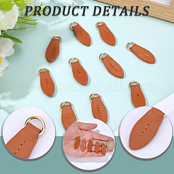 10 шт. головки молнии из коровьей кожи&nbsp;PURS-CL0001-19B