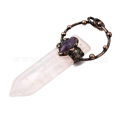 Большие подвески в форме меча из натуральных и синтетических смешанных драгоценных камней&nbsp;G-Q350-07