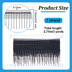 Кружевная отделка из полиэстера&nbsp;DIY-WH0671-019B
