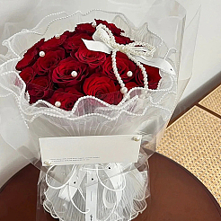 8 ярд полиэстеровой упаковочной сетки для букетов&nbsp;AJEW-CY0001-74B