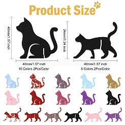 32 шт. 16 стиля акриловых подвесок для бокалов вина&nbsp;AJEW-CJ0001-68