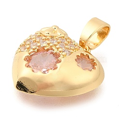 Латунные микро проложить кубического циркония подвески&nbsp;KK-S049-21G-01