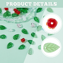 80шт nbeads ландыш стеклянные бусины&nbsp;GLAA-NB0001-88