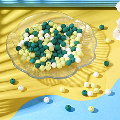 191~193шт прорезиненные силиконовые акриловые бусины с имитацией силикона&nbsp;MACR-TA0001-94A