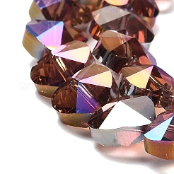 Стеклянные бусины с гальваническим покрытием &nbsp;EGLA-B004-01A-AB07