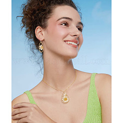 8 шт. 4 стиля подвески-цветы из сплава эпоксидной смолы&nbsp;FIND-BG0001-05