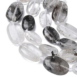 Натуральный черный лодолитовый кварцевый бисер&nbsp;G-L650-E02-02