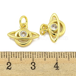 Подвеска из латуни с микропаве из прозрачного кубического циркония&nbsp;KK-B091-39G