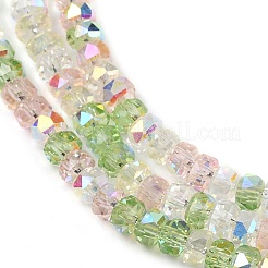 Стеклянные бусины с гальваническим покрытием &nbsp;EGLA-B011-04A-04