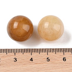 Натуральный топаз нефрит сферические бусины без отверстий&nbsp;G-K353-04D-17