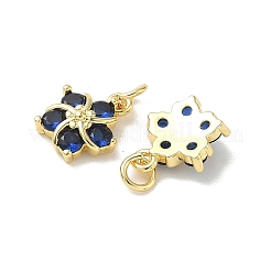 Латунные подвески с фианитами&nbsp;ZIRC-J025-29G-1