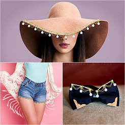 Стеклянные цепочки со стразами&nbsp;CH-WH0014-01G