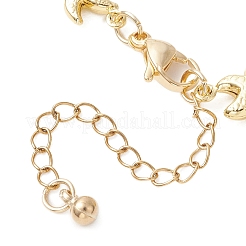 Браслеты-цепочки в форме морской звезды из нержавеющей стали 304 для женщин&nbsp;AJEW-AN00769