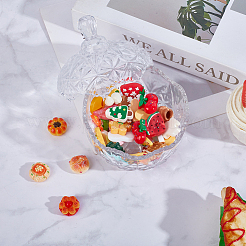 2 шт. стеклянная банка для конфет с крышкой&nbsp;AJEW-DR0002-50