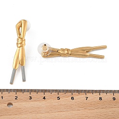 Серьги-гвоздики из нержавеющей стали 304&nbsp;LS-EJEW-R021-07G-02